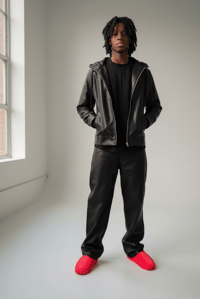 Image 1 of Baggy Leather Pant