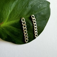 Image 2 of Curb Chain Earrings 