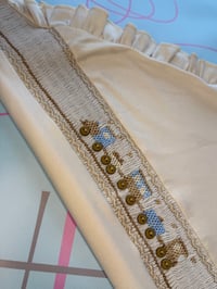Image 1 of boys tan smocked blanket 