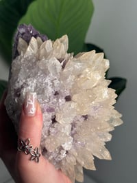 Image 4 of XL SPIKEY CALCITE COVERED AMETHYST -BRAZIL-