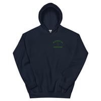 Image 9 of DO IT WITH HEART HOODIE - GREEN LETTERING 
