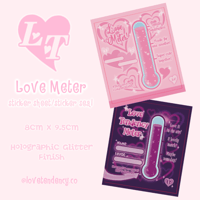 Love Meter Sticker Sheet