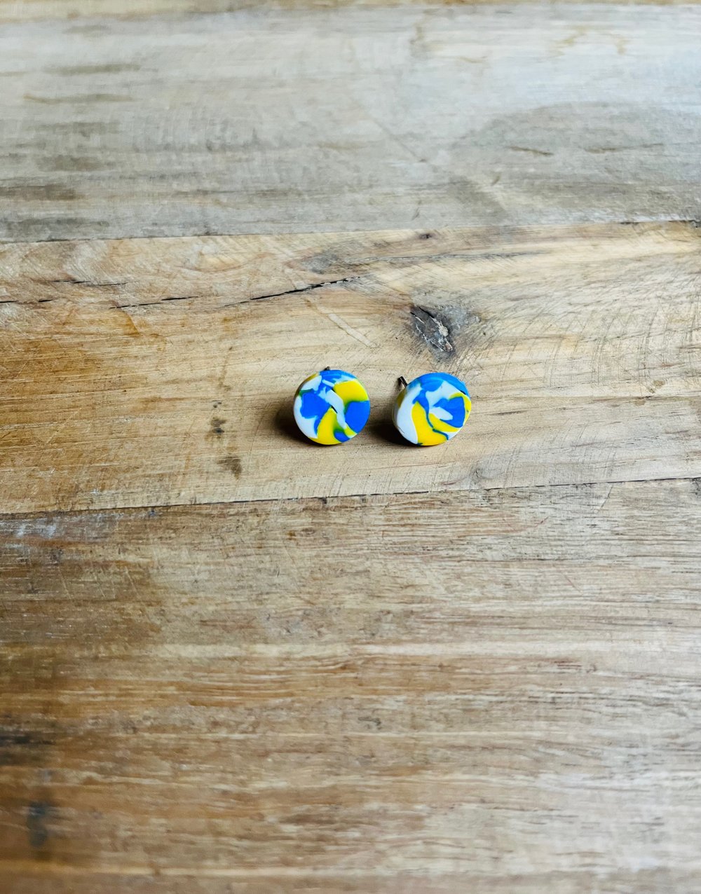 Image of Blue and Yellow Small Studs