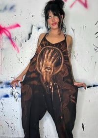 Image 2 of “ANOTHER DIMENSION”  CUSTOM BLEACH PAINTED OVERSIZED JUMPER LARGE