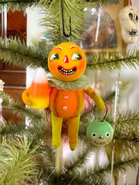 Pumpkin Goblin with Candy Corn and Jack O' Lantern I