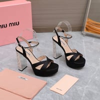 Image 13 of Miúmiu Crystal Block Heels