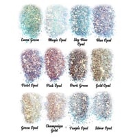 Image 2 of Gold Bezel Round Shaped BM Studs (Opal Option, small or medium stud)