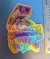 MEGA KABOOM HOLOGRAPHIC STICKER 