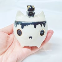 Image 1 of Glow In Dark Kitty Skull Mini Jewelry Box 