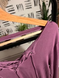 Image 2 of purple lace top 
