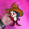 Cowgirl- Mini Wood cutout