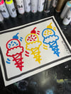 Muticolor Ice Cream Cones Drawing! 