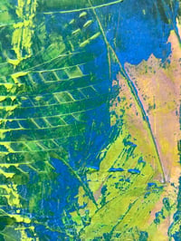 Image 4 of Blue-yellow I Need Time To See It From The Proper Distance - Acrylic On Acrylic Paper cc 21x30 cm