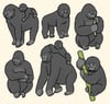 Gorilla Stickers (Charity)