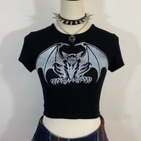 Image 3 of Hand Printed Gargoyle Tee
