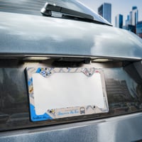 Image 1 of DBB Bus Stop Map Metal License Plate Frame