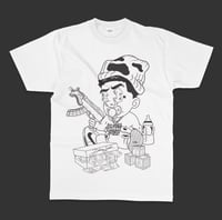 Guttah baby character white shirt