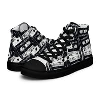 Image 2 of DUBTAPE RECORDS Men’s high top canvas shoes
