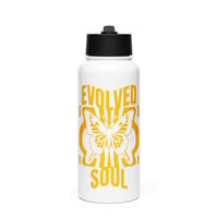 Image 1 of EVOLVED SOUL Stainless steel water bottle with a straw lid