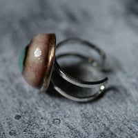 Image 4 of Blue Green Eyeball Ring