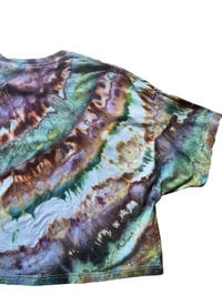 Image 7 of 2XL Crop Cotton Tee in Autumn  Agate Ice Dye