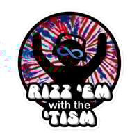 Image 1 of Rizz'em with the 'tism Bubble-free stickers