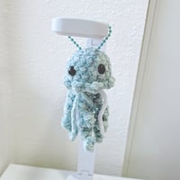Image 5 of crochet jellyfish keychain (pick your color)