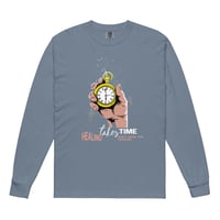 Image 12 of Men HEALING PROCESS Garment-dyed heavyweight long-sleeve shirt