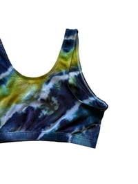 Image 8 of S (34) Cotton-Blend Tank Bralette in Sublime Geode Ice Dye
