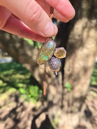 Image 4 of Electroformed Swamp Chestnut Oak acorn necklace 05