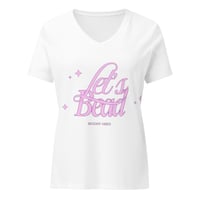 Image 9 of Let's Bead Women’s relaxed v-neck t-shirt