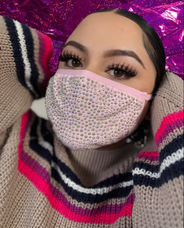 Image of Sparkly Pink Mask / Mascara Brillante Rosita