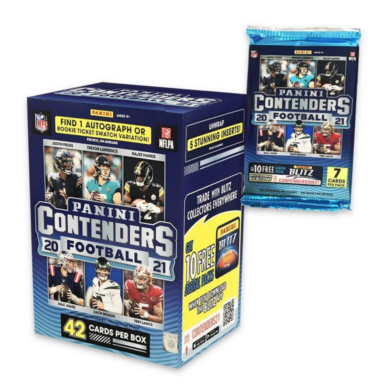 2020 Panini Contenders Football Blaster Box with (5) Packs