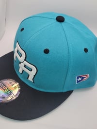 Image 2 of Hat PR Teal/Black/Black