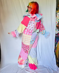 Image 2 of Pastel Patchwork clownsuit "XS"