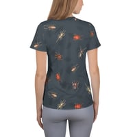 Image 4 of Arachnid Fitted Athletic tee - blue