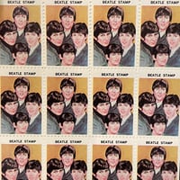 Image 3 of Original 1964 U.S unused 100 Beatles Stamps!