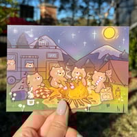 Image 1 of Campfire Bears Art Print