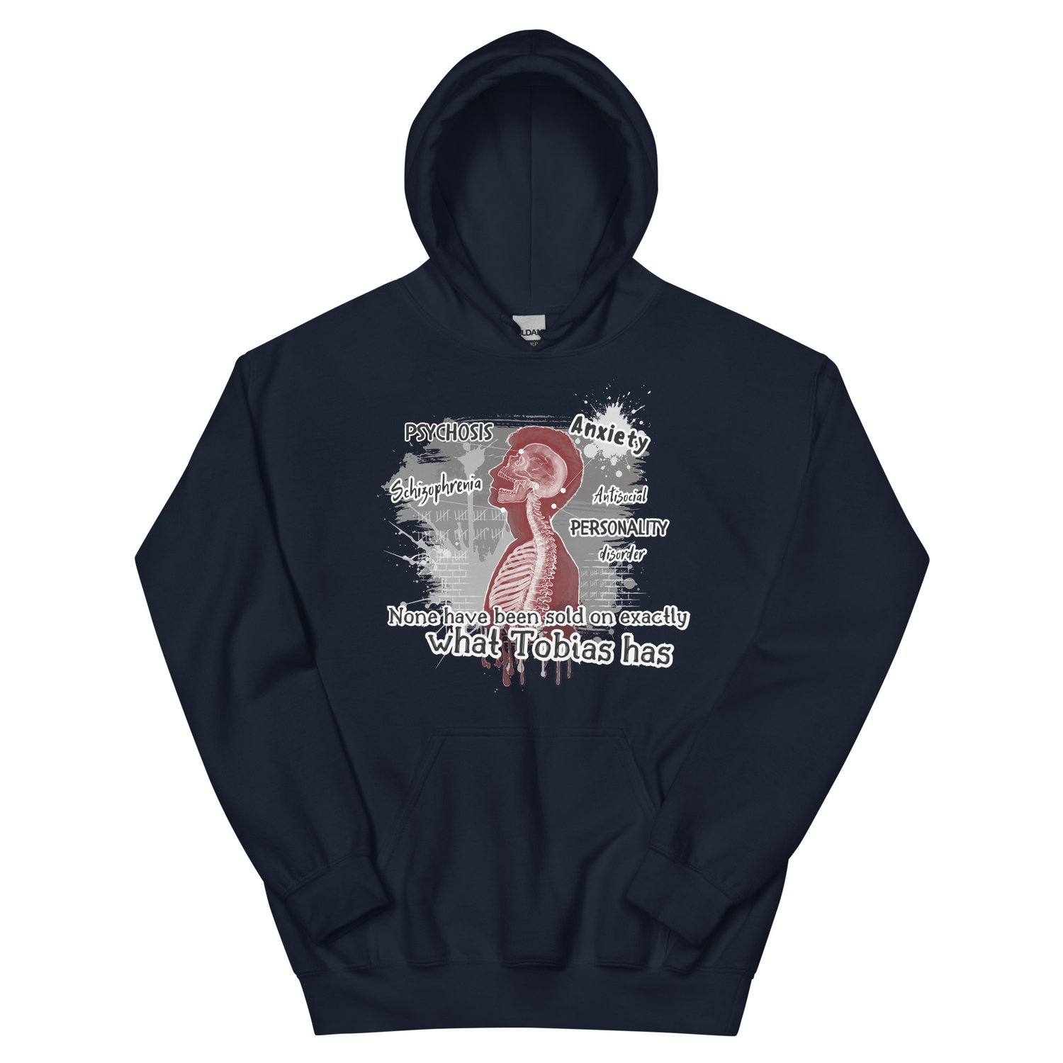 Image of Officially licensed Leigh Rivers Psychotic obsession Tobias Unisex Hoodie