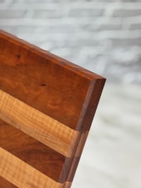 Image 3 of Handmade Curly Cherry & Curly Maple Cutting Board