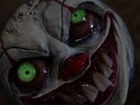 Image 3 of Handmade Pennywise Badge Reel Keychain 