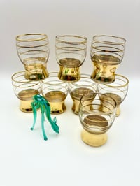 Set of Gold Shot Glasses