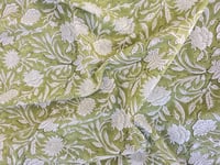 Image 1 of Namaste fabric fleurs grimpantes ( vert) 