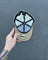 Image 4 of  BEIGE BRIM TRI TONE MEXICO CUSTOM FITTED CAP