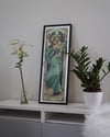 NURTURING WATERS: CANCER Zodiac Art Print - Original Art Nouveau Collection 