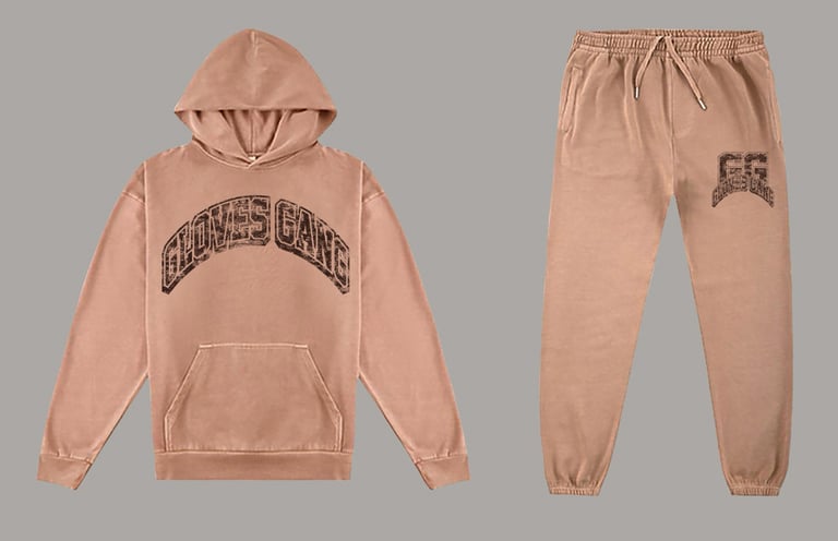 GLOVES GANG HEAVYWEIGHT SWEATSUIT (DESERT/ BROWN)