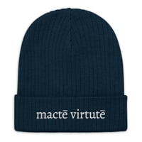 Image 1 of Macte Virtute Ribbed knit beanie