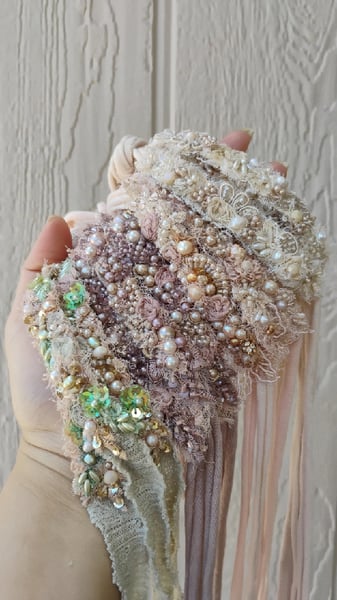 Image of Becky fancy tiebacks sage