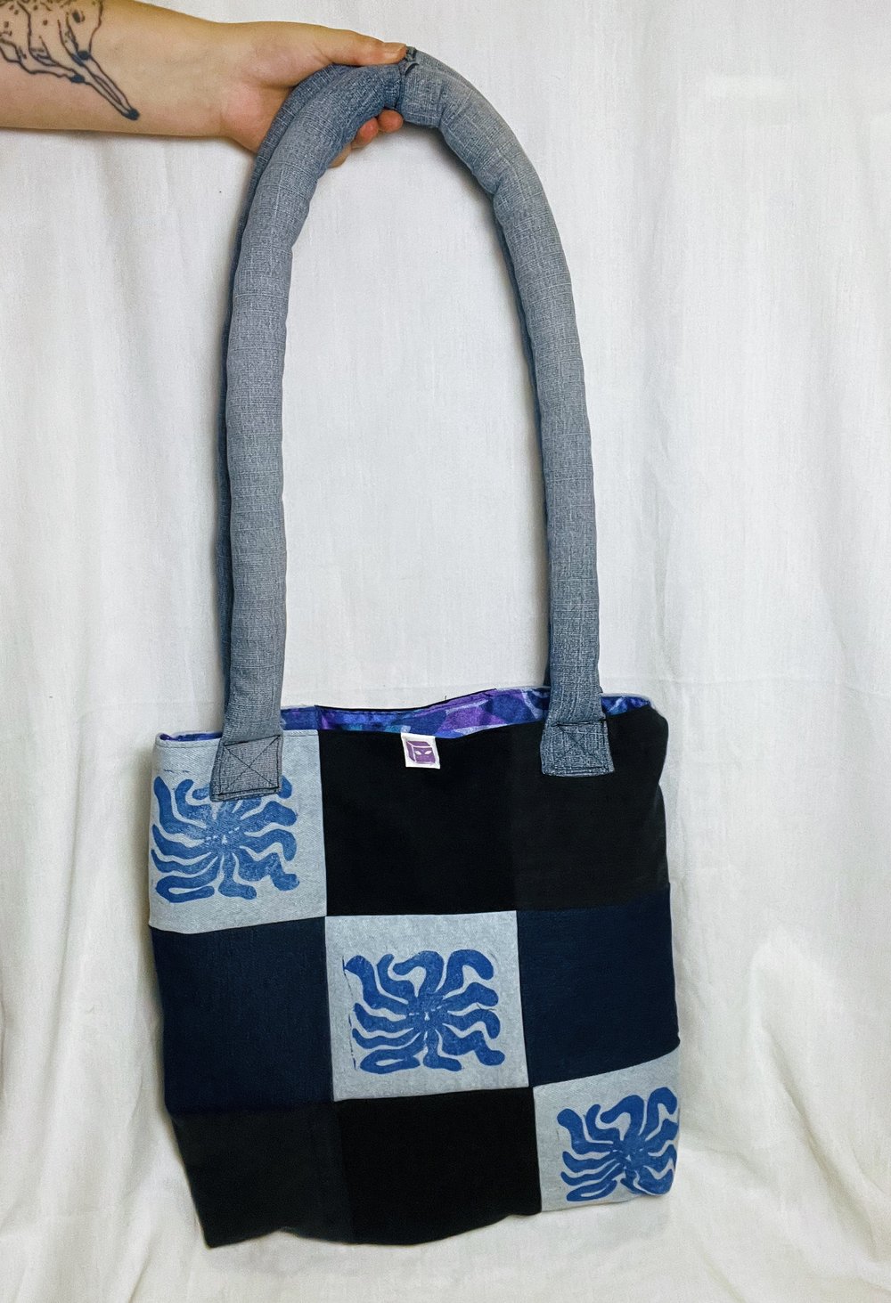 Image of denim patchwork BAG 02