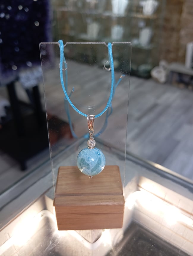 Pendentif larimar 1